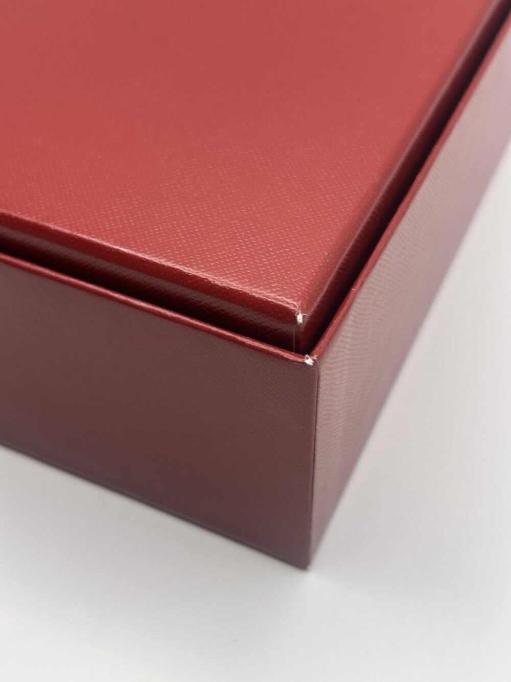 Cartier Red Gift Box EMPTY Storage Box Gold Logo 8.5”x8.5”x3" Designer Packaging - Picture 15 of 16